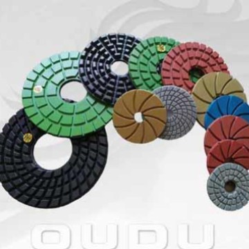 Pieza de molienda de agua de diamante de 7 pulgadas engrosada de alta calidad Pieza de renovación de piso de 10 pulgadas Pieza de molienda de resina de 250mm Pieza de molienda de agua