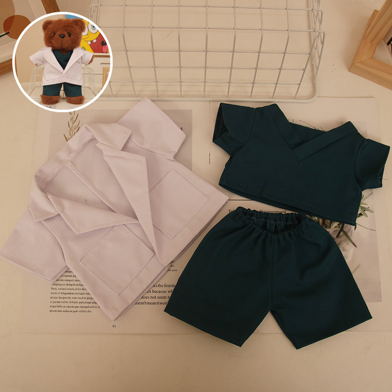 Spot doctor bata blanca traje quirúrgico 30cm traje bebé muñeca muñeca ídolo estrella muñeca