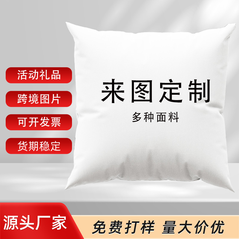 跨境沙发抱枕ins印花靠背垫床头靠垫沙发靠枕企业活动礼品枕垫