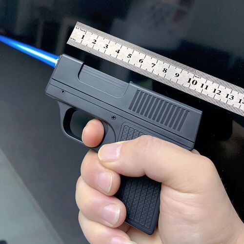 Internet celebrity's same style of personalized plastic toy fireworks integrated cigarette case lighter design inflatable lighter windproof gift handsome