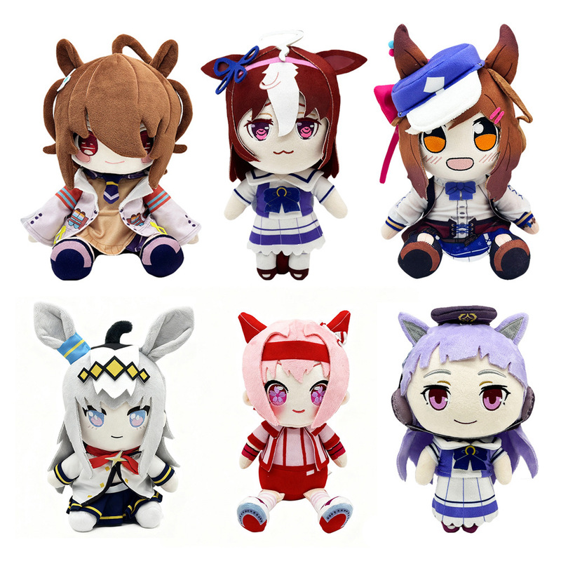 Cross-Border New Product Uma Musume Horse Racing Girl Brown Hair Little Girl Plush Doll Doll Cross-Border New Product Uma Musume Horse Racing Girl Brown Hair Little Girl Plush Doll Doll