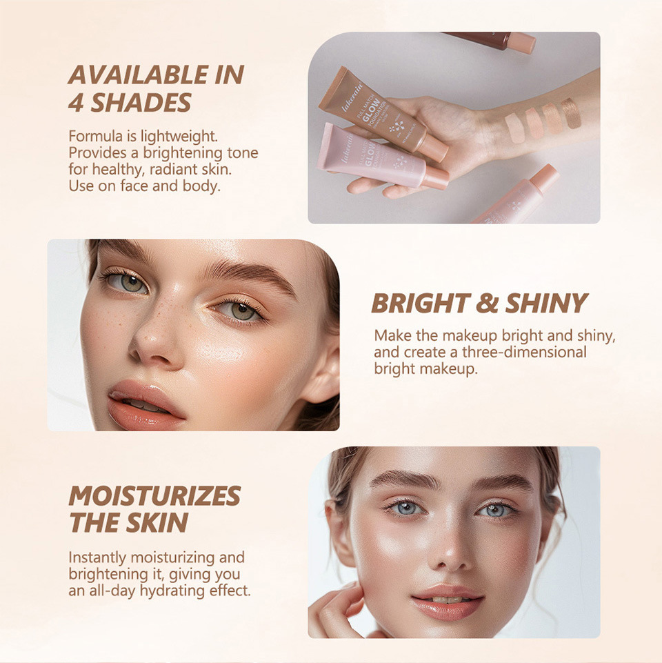 Cross-border Lakerain Luminous Foundation Is Clear Moisturizing, Provides Natural Coverage, Long-lasting, Not Easy To_voghion.com
