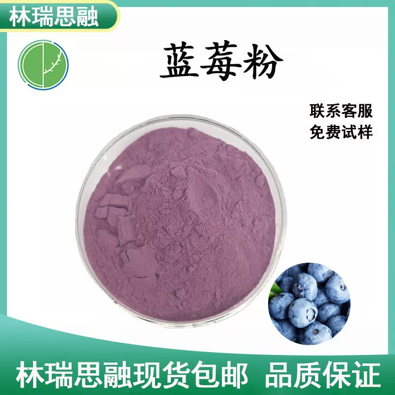 蓝莓粉果蔬代餐粉原料水溶蓝莓汁粉蓝莓浓缩粉固体饮料包邮提取物