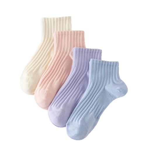Antibacterial, odor-resistant, sweat-absorbent women's breathable shock-absorbing comfortable sports socks, basketball socks for women, crew socks