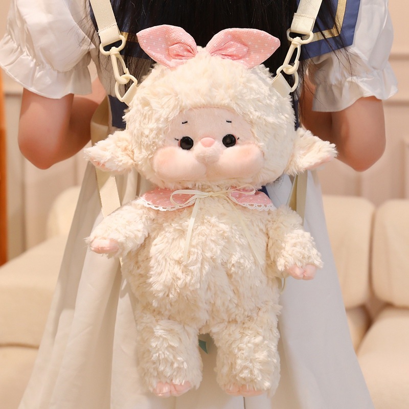 おとぎ話シリーズの子羊のぬいぐるみ、猫羊猫ウサギのリュックサック、人形、抱き枕、布人形、誕生日プレゼント|undefined