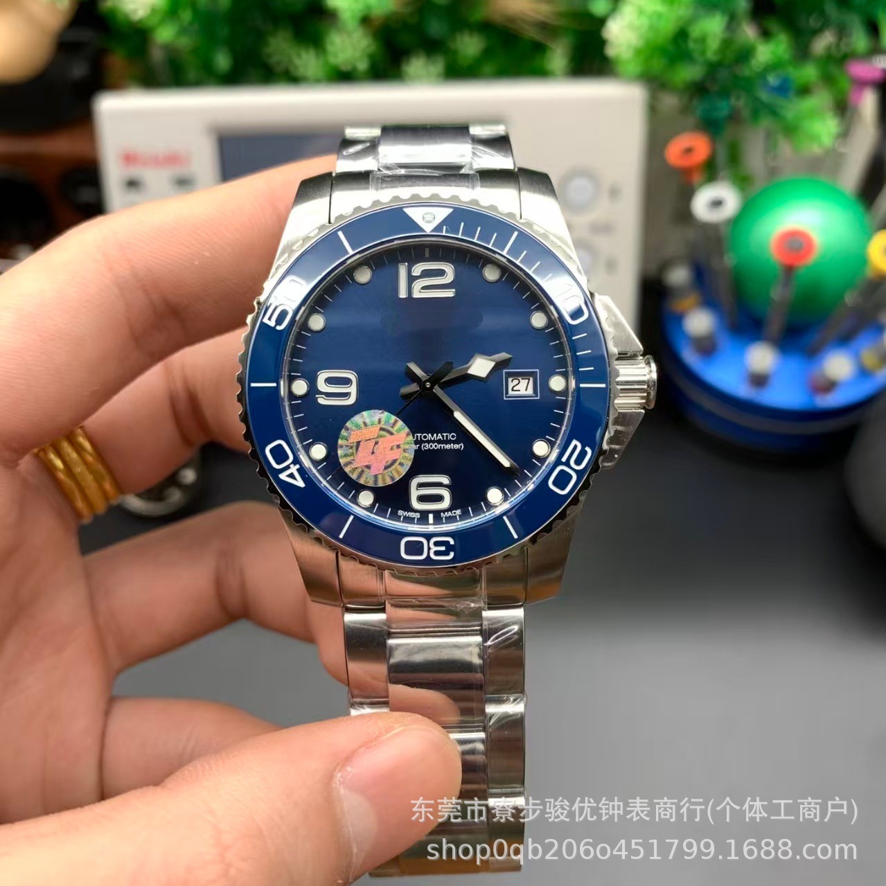 Cross-Border Supply Zf Factory Black and Green Submariner Blue Conquest Watch Dropshipping Men's Student Automatic Mechanical Watch