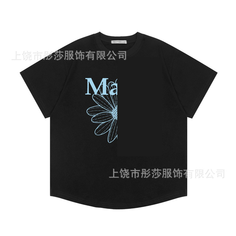 2025 新ゴールドハイシルバー同スタイルマルディ半袖デイジー Tシャツダックスフントカップル多用途トップ女性ルーズ|undefined