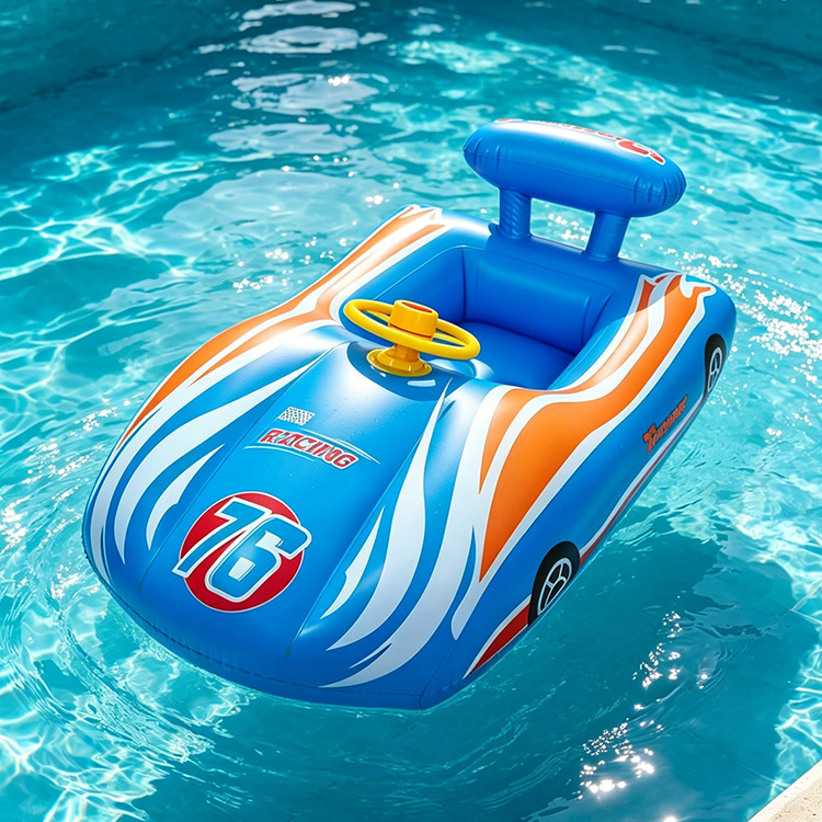 Anillo de natación infláble para niños pequeños barcos de agua para bebés embarcaciones de agua engrosado PVC asiento de niños PVC ecológico image 36