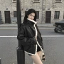 保暖大翻领宽松新款羽绒服