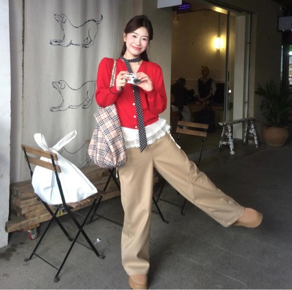 New Year's Red Outfit Artifact Butt Curtain Layered with Short Skirt, Fluffy Princess Skirt, Ballet Style Butt Curtain Lace Miniskirt