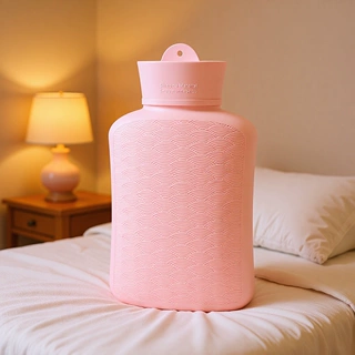 大容量注水热水袋硅胶暖手袋大号胡萝卜橙【1000ml】暖手宝暖水袋