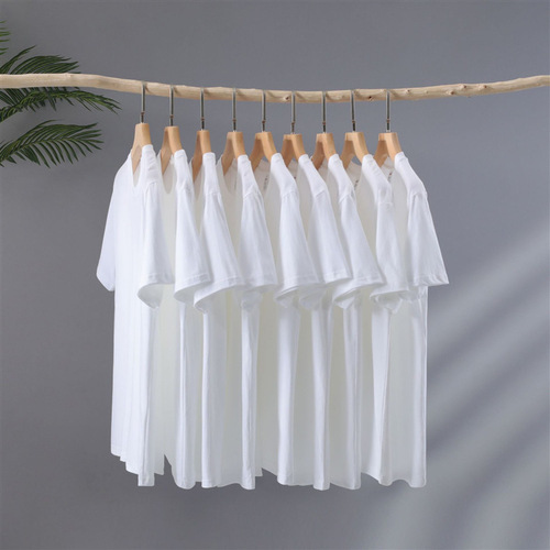 180g Japanese Heavyweight Trendy Brand Short Sleeve T-shirt for Men and Women Loose Round Neck Solid Color Base Shirt Top Short T-shirt