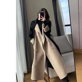 2025春秋新款呢子女士秋季外套潮百搭秋冬中长款风衣毛呢大衣女