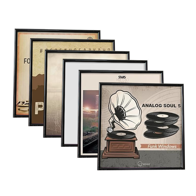 Vinyl record photo frame display rack collection 12 inch CD music album collection mounting frame storage decorative wall