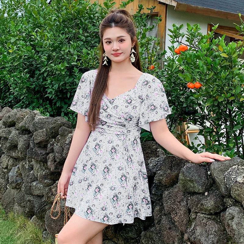 Продвинутое сексуальное купальник Fairy Fan 2025 Hot Spring Skirt - стиль тонкий живот, тонкий размер, немного полноватый 200 фунтов купальник