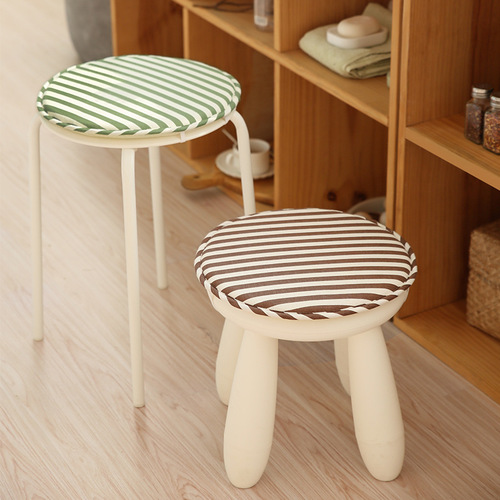 Baby round stool cushion fabric thin sponge pad round chair cushion high stool bar stool small stool chair cover