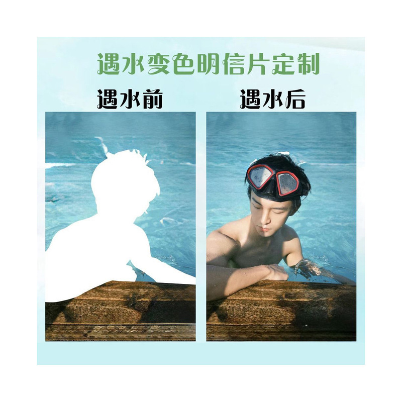 天官祝福水感知カードカスタマイズされたアニメスターパーソナライズされた水感知ポストカードカード|undefined