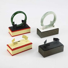首饰镯子展示架珠宝展示道具翡翠玉器手镯饰品展示架托柜台陈列架