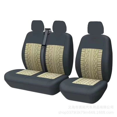 Universal seat cover Van 2+1 Tire Pattern - beige-21-truck-model