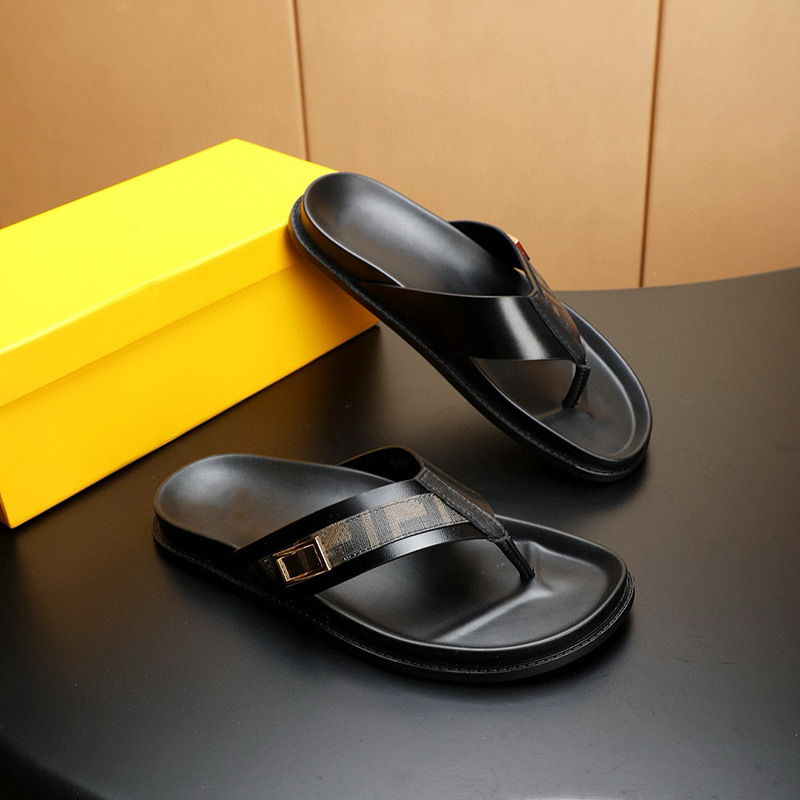 Sandalias de Vestir para Hombre de Piel de Vaca, Suela de Caucho, Antideslizante, Aumento de Altura, para Verano image 9