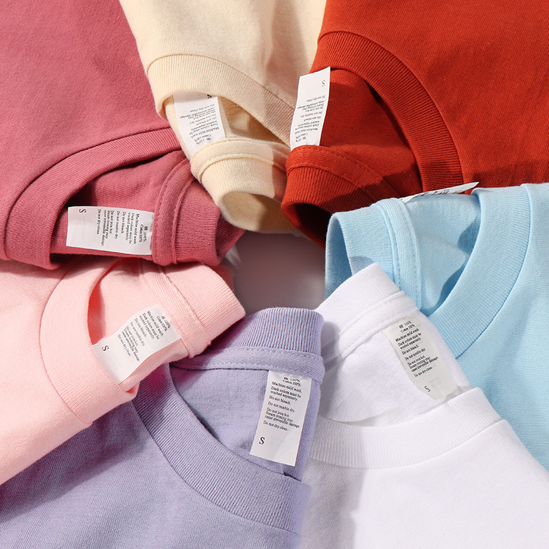 250g heavy cotton round neck multi-color bottoming shirt white short sleeve T-shirt solid color men's and women's couples cotton jacket 250g heavy cotton round neck multi-color bottoming shirt white short sleeve T-shirt solid color men's and women's couples cotton jacket