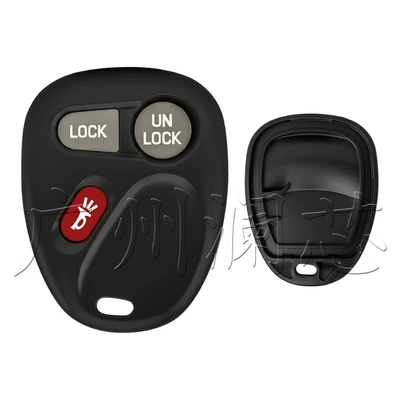 Suitable for Chevrolet, Cadillac, GMC smart key replacement shell, detachable remote control shell with 34-letter keys (Car Keys) - key-case-without-battery-holder-3-keys-letters