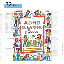 ���R�d��Ʒ ADHD CLEANING Planner �¿�����坍Ӌ���߾�Ȧ��