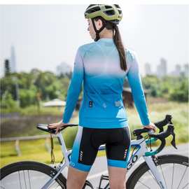 定制公路车骑行服长袖男女款骑行服装订做骑行外套速干衣排汗透气
