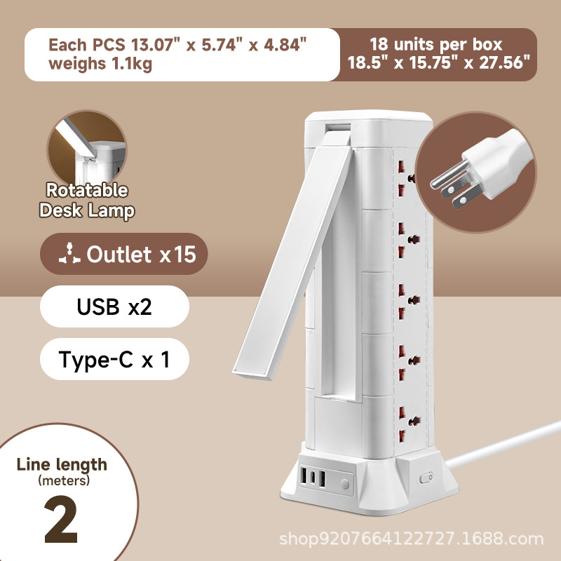 EE. UU. 3 pies-2 metros-5 capas/USB/luz nocturna