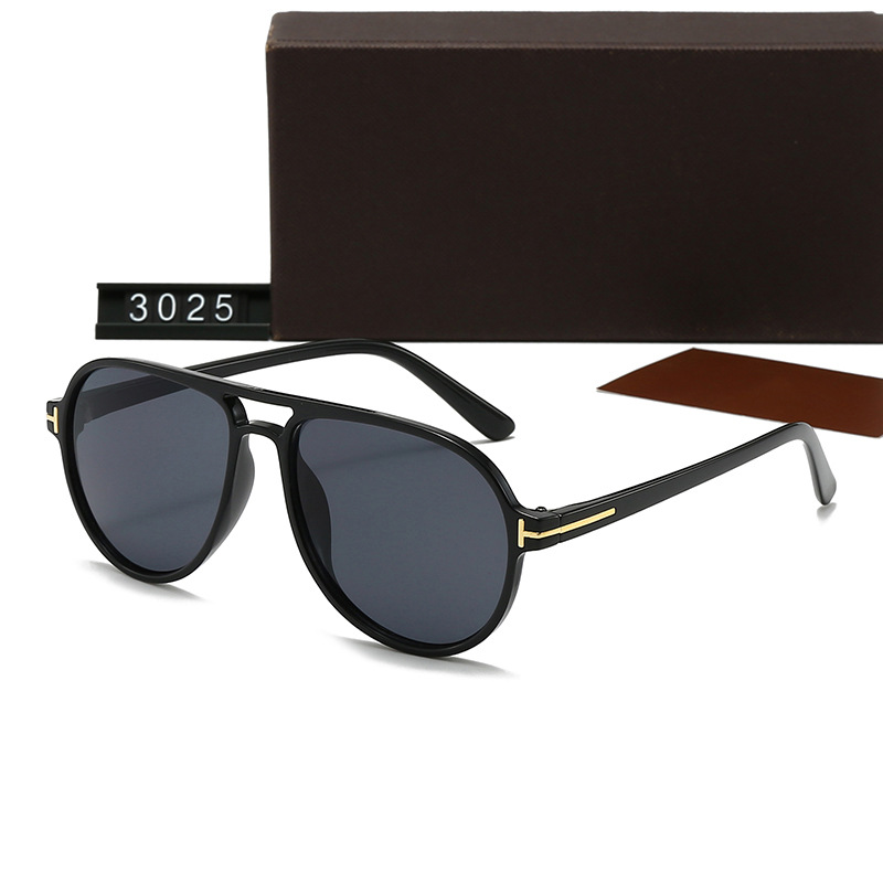 新款雙梁復古太陽鏡女防紫外線跨境墨鏡男士透明蛤蟆太陽眼鏡3025