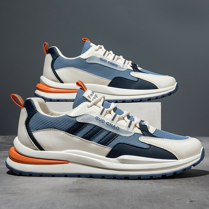 2025 New Spring and Summer Men's Shoes Mesh Breathable Sports Shoes Men's Versatile Soft-Soled Casual Shoes Lightweight Running Shoes Trbottomy