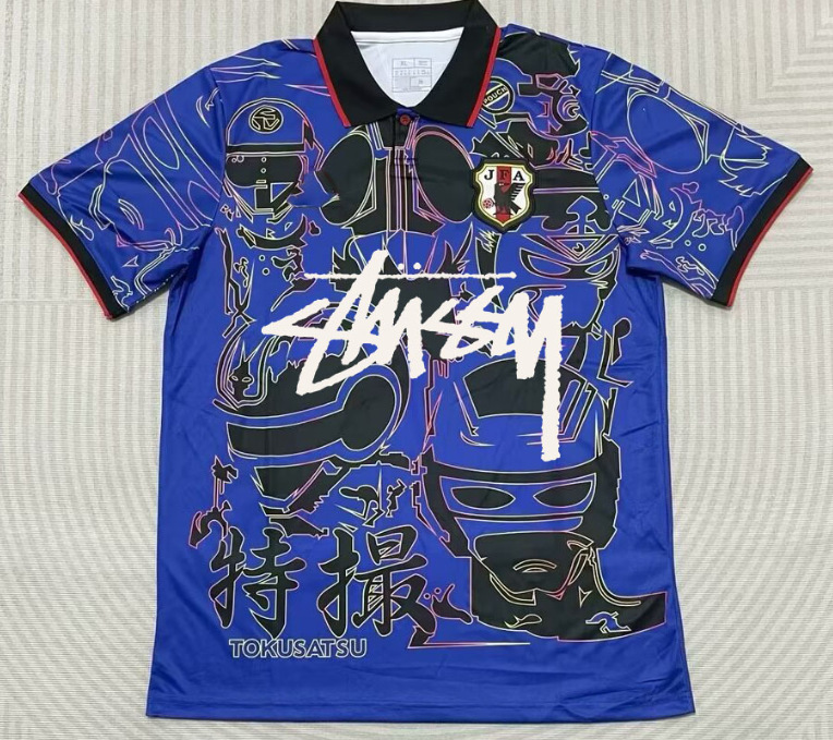 Stussy Jersey Brasil Flamengo Italia Edición conmemorativa Portugal París Francia Uniforme de fútbol