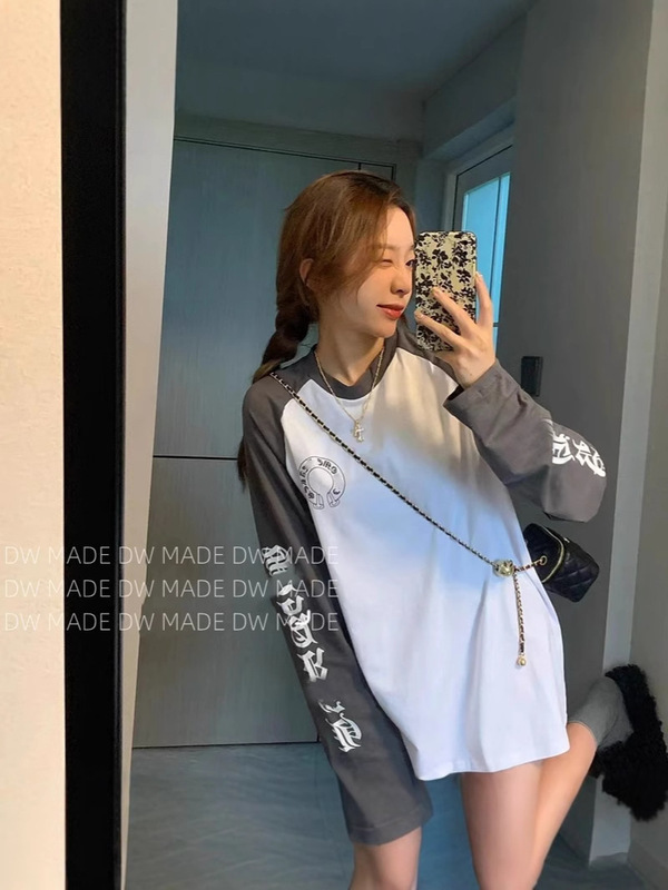 25s トレンドブランド Chrome Heart クロムハーツ カシミア カジュアル 万能 男女同型 長袖 Tシャツ ドロップシッピング|undefined