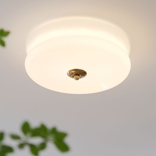 Central Middle Age Bauhaus Master Bedroom Ceiling Lamp French Corridor Balcony Cream Style Study Room Dining Room Full Spectrum Lighting