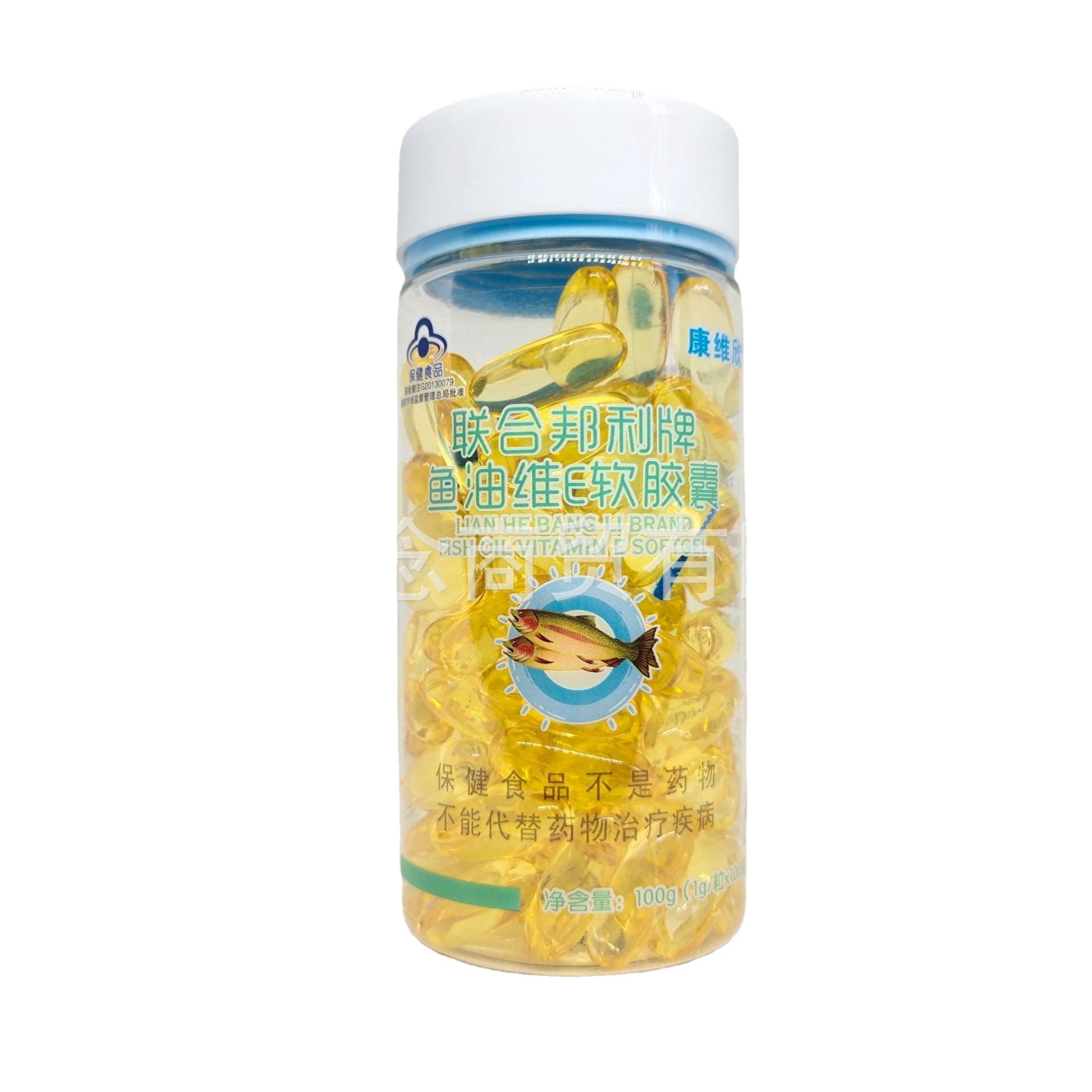 Kang Weixin United Bonli Brand Fish Oil Weie Soft Capsule for Middle-aged and Elderly Assisted Hypolipidemic Capsule Bottled