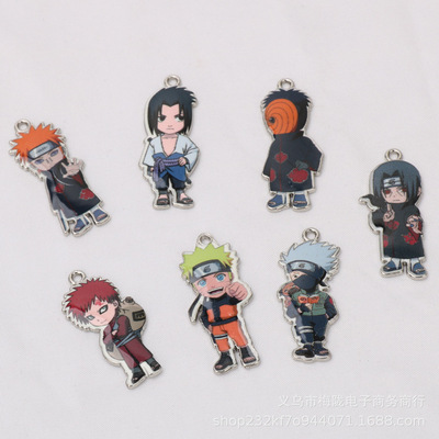 solar system comic Naruto Drip alloy Earrings Pendant Jewelry Key buckle Pendant diy Accessories