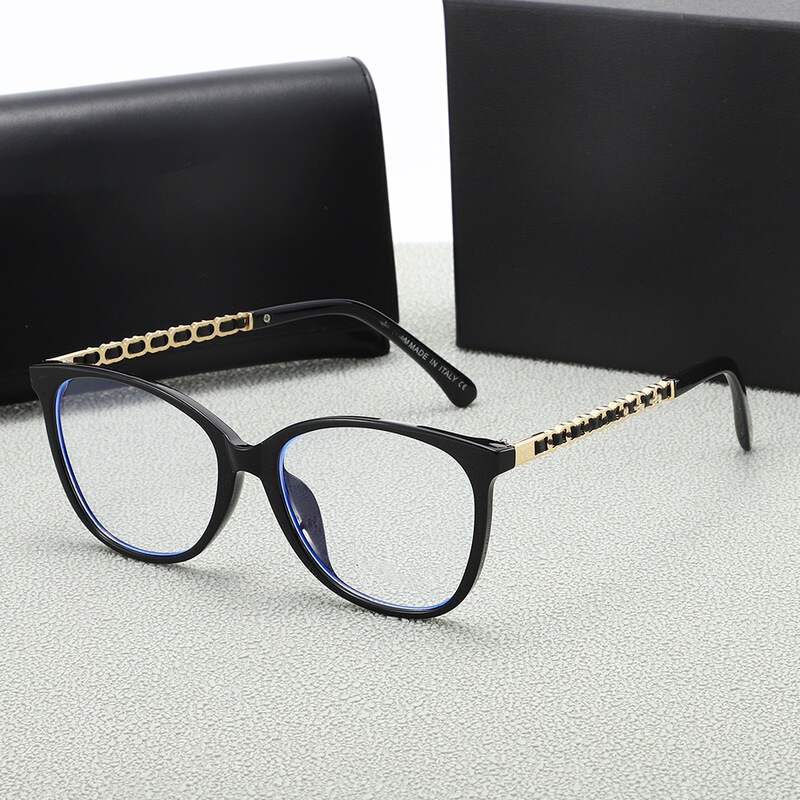 2025 Black Sheepskin Chain Myopia Glasses Frame for Women with Prescription Fashionable Plain Glasses Small Fragrance 3408 2025 Black Sheepskin Chain Myopia Glasses Frame for Women with Prescription Fashionable Plain Glasses Small Fragrance 3408