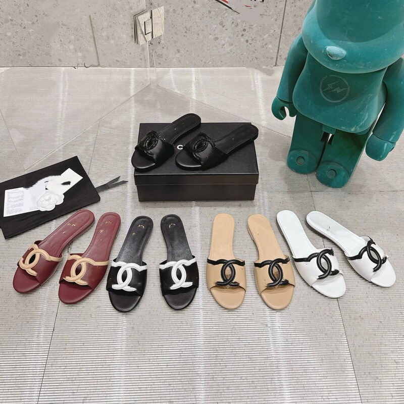 Authentic Genuine Leather 2026P Summer Chanel-Style Open-Toe Sandals for Women, New Versatile Flat-Soled Outdoor Slip-Ons Authentic Genuine Leather 2026P Summer Chanel-Style Open-Toe Sandals for Women, New Versatile Flat-Soled Outdoor Slip-Ons