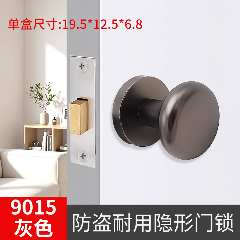 9015 Cerradura de puerta invisible gris