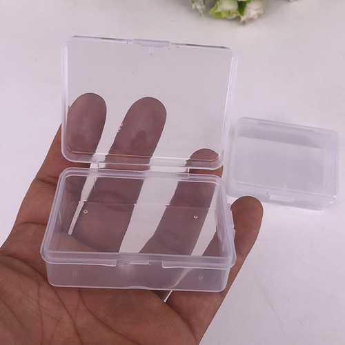 Transparent plastic box universal PP plastic small box jewelry storage box fish hook packaging box small empty box small box batch