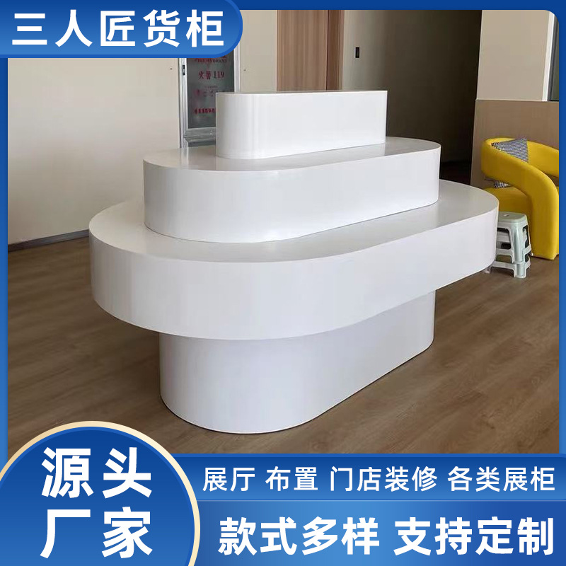 科技馆产品艺术异型展示台展示柜烤漆展柜陈列柜展会展厅展台高级