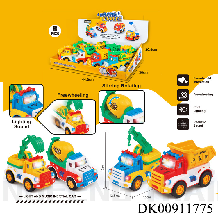 Cartoon inertia toy car