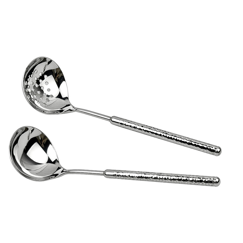 Chockmen Zhuo Deming 18 / 10 martillo de acero inoxidable con patrón de corazón, cucharas de chispa, cucharas gruesas de bola de pesca, cucharas de chispa de chispa