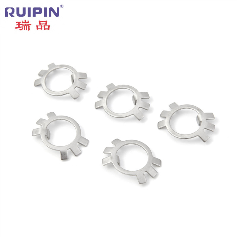 现货GB858圆螺母止动垫片 304不锈钢止退垫圈 六爪垫 王八锁片