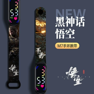 新品黑神话悟空LED电子手表 齐天大圣触摸防水学生手环手表批发