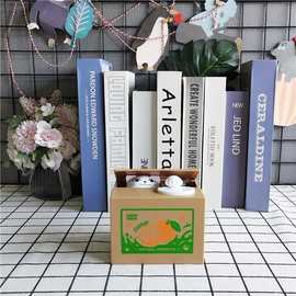 新款偷钱猫硬币存钱罐儿童创意英文卡通电动音乐吃钱猫储蓄罐跨境