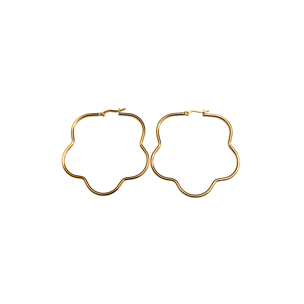Aretes de acero inoxidable de moda transfronteriza aretes de acero inoxidable de acero de titanio simplista para mujeres aretes de acero de titanio para baño accesorios de orejas al por mayor