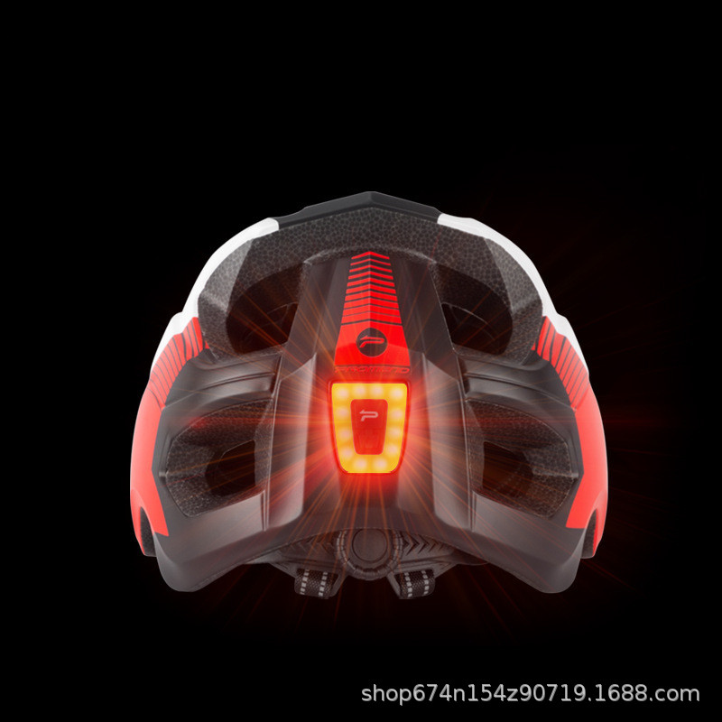 Casco de bicicleta de montaña montar deportes fuera de carretera con luz trasera con base de cámara casco equipo cuesta abajo