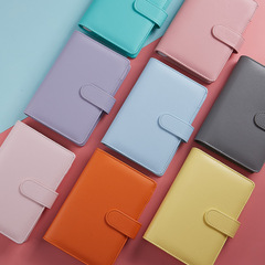 跨境專供馬卡龍色活頁筆記本本子可愛少女心韓版創意小清新手賬本