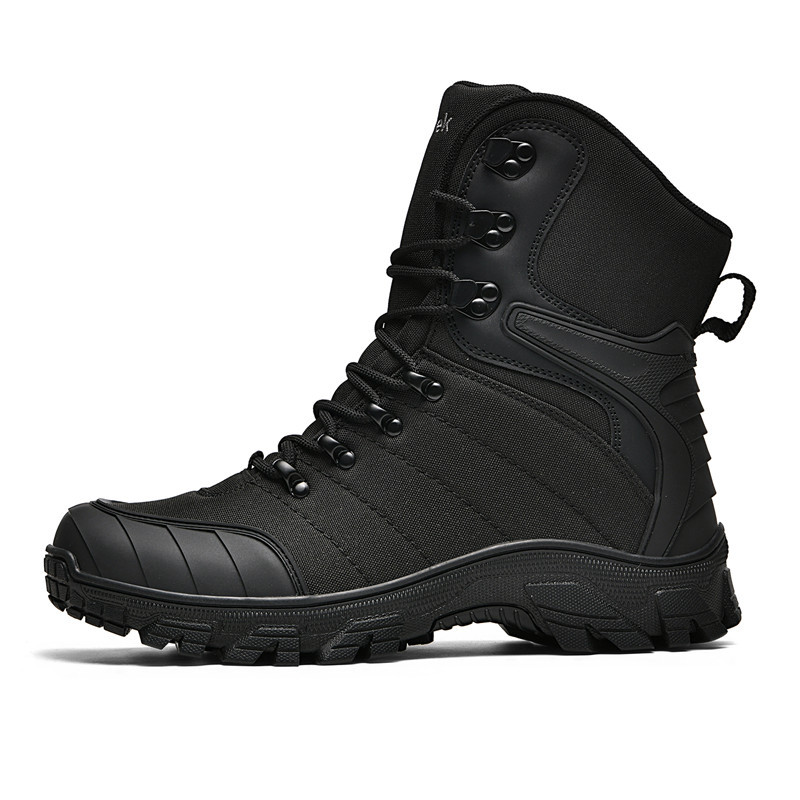 Zapatos de montaña al aire libre de explosión transfronteriza, zapatos de montaña antideslizantes y resistentes al desgaste para hombres, zapatos de montaña de crucero, amortiguación ligera y transpirable
